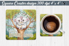 Square Coasters | Valentine&#039;s Day | Love Animals Product Image 1