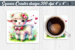 Square Coasters | Valentine&#039;s Day | Love Animals Product Image 1