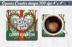 Square Coasters | Valentine&#039;s Day | Love Animals Product Image 1