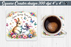 Square Coasters | Valentine&#039;s Day | Love Animals Product Image 1