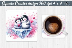 Square Coasters | Valentine&#039;s Day | Love Animals Product Image 1