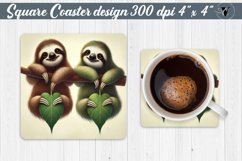 Square Coasters | Valentine&#039;s Day | Love Animals Product Image 1
