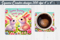 Square Coasters | Valentine&#039;s Day | Love Animals Product Image 1