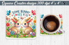 Square Coasters | Valentine&#039;s Day | Love Animals Product Image 1