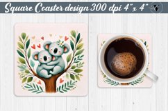 Square Coasters | Valentine&#039;s Day | Love Animals Product Image 1