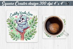 Square Coasters | Valentine&#039;s Day | Love Animals Product Image 1