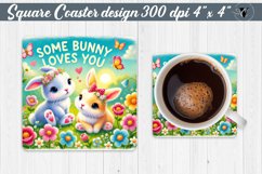 Square Coasters | Valentine&#039;s Day | Love Animals Product Image 1