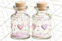Love Potion Apothecary Clipart, Vintage Potion PNG Product Image 3