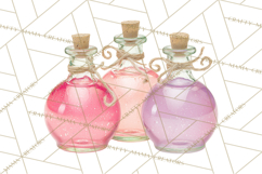 Love Potion Apothecary Clipart, Vintage Potion PNG Product Image 5