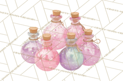 Love Potion Apothecary Clipart, Vintage Potion PNG Product Image 2
