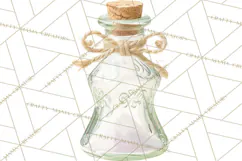 Love Potion Apothecary Clipart, Vintage Potion PNG Product Image 3