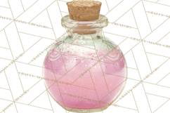Love Potion Apothecary Clipart, Vintage Potion PNG Product Image 4
