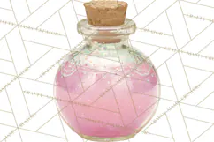 Love Potion Apothecary Clipart, Vintage Potion PNG Product Image 4