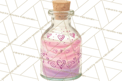 Love Potion Apothecary Clipart, Vintage Potion PNG Product Image 3
