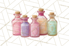 Love Potion Apothecary Clipart, Vintage Potion PNG Product Image 3