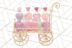 Love Potion Apothecary Clipart, Vintage Potion PNG Product Image 5