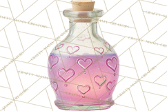 Love Potion Apothecary Clipart, Vintage Potion PNG Product Image 3