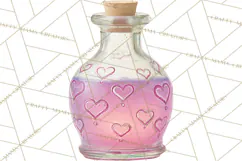 Love Potion Apothecary Clipart, Vintage Potion PNG Product Image 3