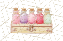 Love Potion Apothecary Clipart, Vintage Potion PNG Product Image 5