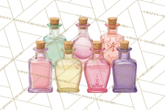 Love Potion Apothecary Clipart, Vintage Potion PNG Product Image 2