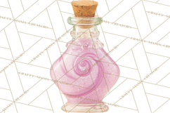 Love Potion Apothecary Clipart, Vintage Potion PNG Product Image 3