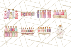 Love Potion Apothecary Clipart, Vintage Potion PNG Product Image 5