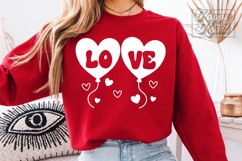 Love Balloons SVG PNG - Valentine's Day SVG Cut File Product Image 3