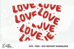 Love Balloons Starbucks 24oz Acrylic Tumbler Cup Wrap Product Image 2