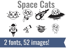 Space Cats Dingbats Product Image 1