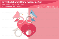Love birds Candy Dome Holder Product Image 3