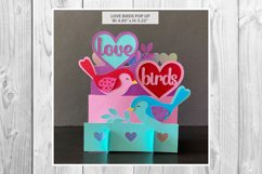3D VALENTINE LOVE BIRDS POP UP Product Image 2