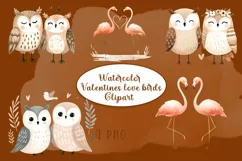 Valentines Day clipart|Cute animals clipart Product Image 1
