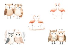Valentines Day clipart|Cute animals clipart Product Image 2