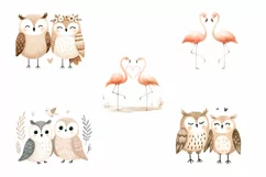 Valentines Day clipart|Cute animals clipart Product Image 2