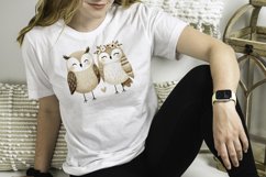 Set of cute birds, boho style watercolor clipart Product Image 4