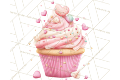Cute Valentine Dessert Clipart PNG Cupcakes Cookie Chocolate Product Image 5