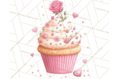 Cute Valentine Dessert Clipart PNG Cupcakes Cookie Chocolate Product Image 5