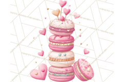 Cute Valentine Dessert Clipart PNG Cupcakes Cookie Chocolate Product Image 4
