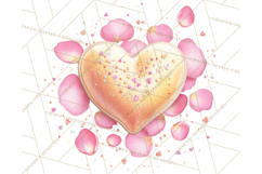 Cute Valentine Dessert Clipart PNG Cupcakes Cookie Chocolate Product Image 4