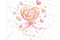 Cute Valentine Dessert Clipart PNG Cupcakes Cookie Chocolate Product Image 2