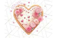 Cute Valentine Dessert Clipart PNG Cupcakes Cookie Chocolate Product Image 4