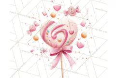 Cute Valentine Dessert Clipart PNG Cupcakes Cookie Chocolate Product Image 5