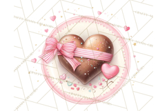 Cute Valentine Dessert Clipart PNG Cupcakes Cookie Chocolate Product Image 5