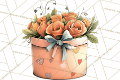 Romantic Valentine Florals PNG Clip Art, Roses, Peonies Png Product Image 4