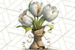 Romantic Valentine Florals PNG Clip Art, Roses, Peonies Png Product Image 3