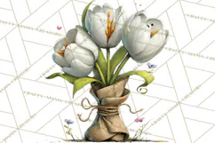 Romantic Valentine Florals PNG Clip Art, Roses, Peonies Png Product Image 3