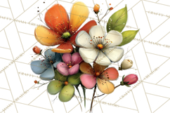 Romantic Valentine Florals PNG Clip Art, Roses, Peonies Png Product Image 2