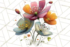 Romantic Valentine Florals PNG Clip Art, Roses, Peonies Png Product Image 3