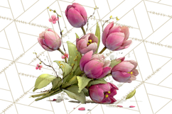 Romantic Valentine Florals PNG Clip Art, Roses, Peonies Png Product Image 5