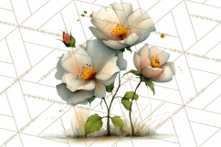 Romantic Valentine Florals PNG Clip Art, Roses, Peonies Png Product Image 3